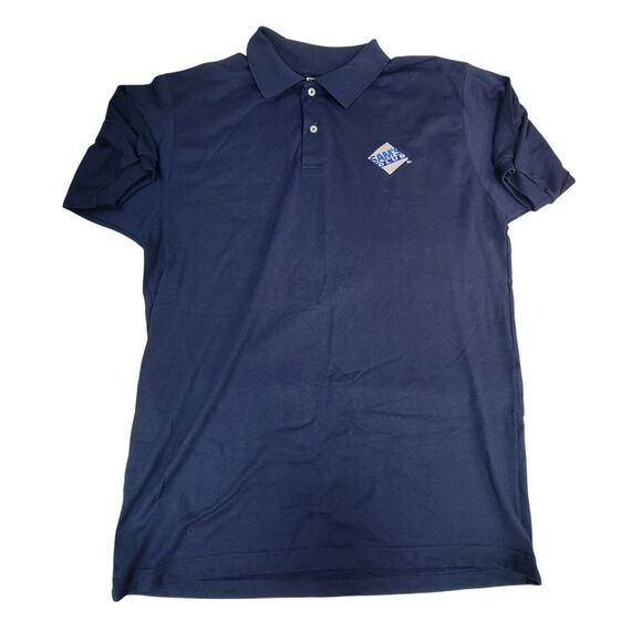 Sam's Club Navy Blue Short Sleeve Polo Shirt Size Large - Picture 1 of 5